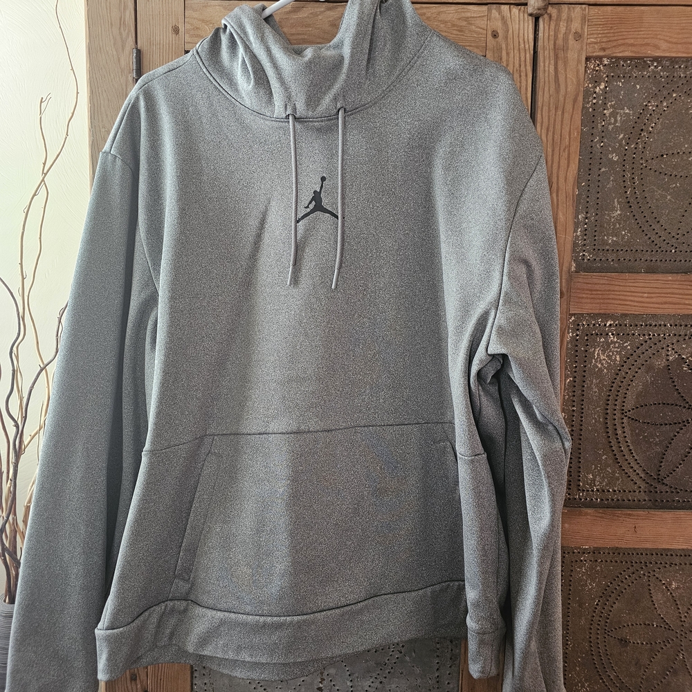 Nike Jordan Gray Jumpman Pullover Hoodie